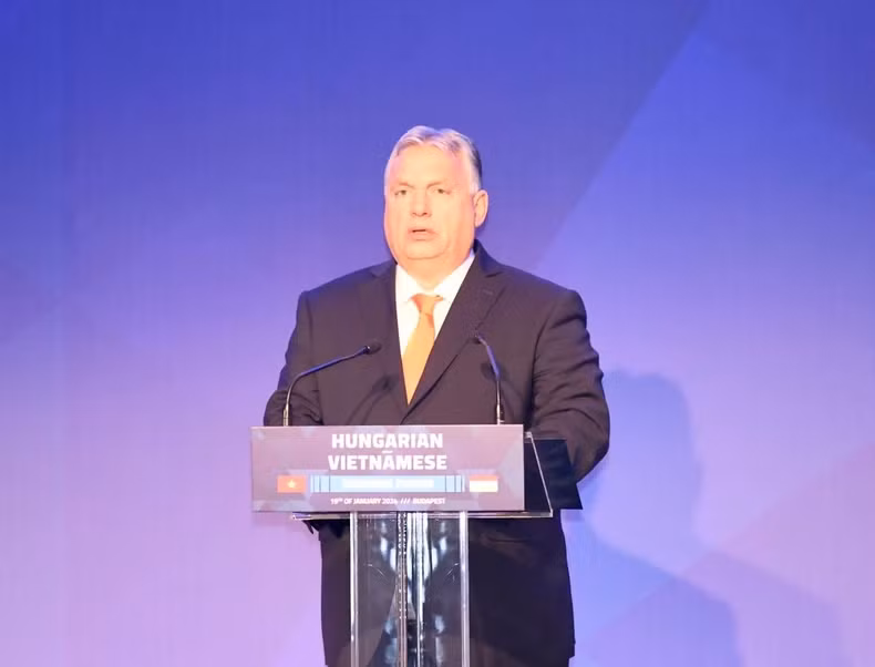 Hungarian PM Viktor Orbán speaks at the forum (Photo: NDO)