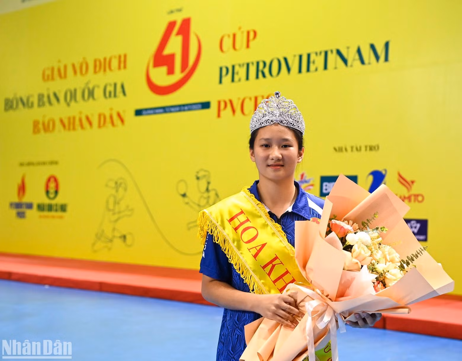 Miss Tran Dieu Linh of the 41st Nhan Dan Newspaper National Table Tennis Championships 2023. Miss Tran Dieu Linh of the 41st Nhan Dan Newspaper National Table Tennis Championships 2023.