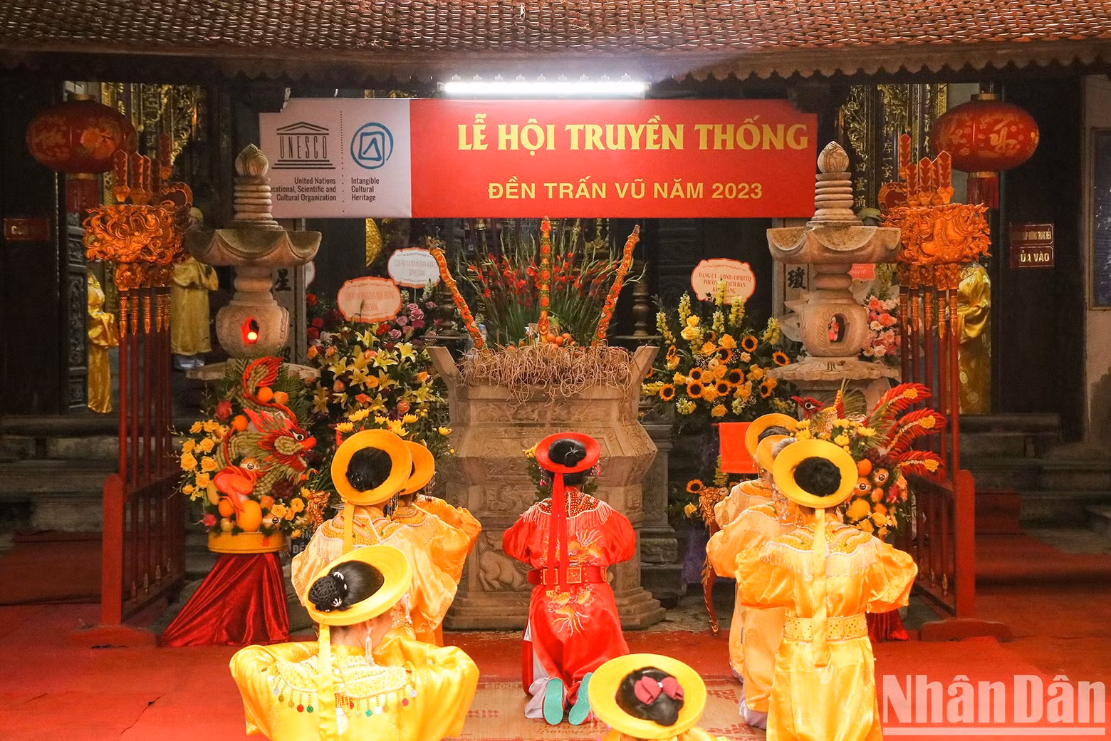 Tran Vu Temple Festival is one of the long-standing festivals of Vietnam, aiming to commemorate Huyen Thien Tran Vu saint, who has administered the north since ancient times. The festival was recognised as a national intangible cultural heritage and among the list of Intangible Cultural Heritages of Humanity by UNESCO.