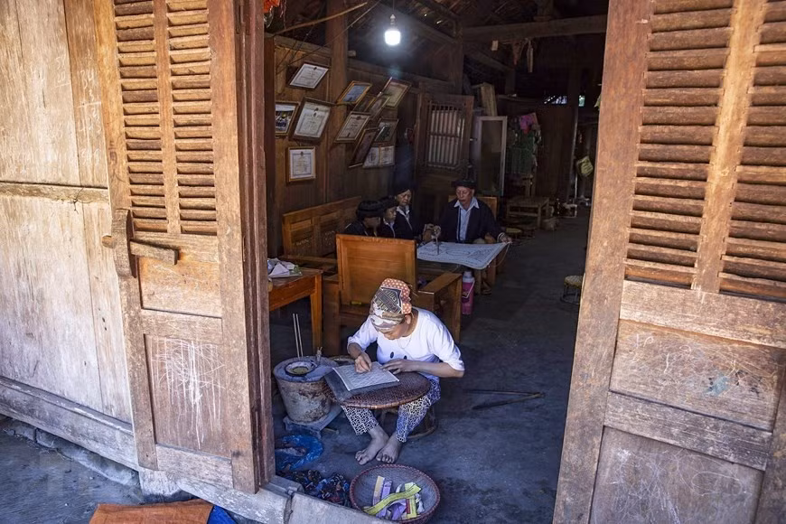 The life of the Dao Tien ethnic group in Sung Village. (Photo: Trong Dat/VNA)