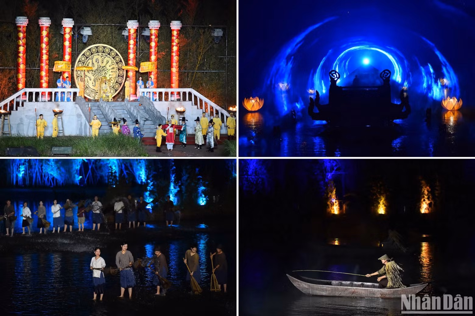The delegates enjoy an open-air show titled “The Quintessence of Tonkin”. The delegates enjoy an open-air show titled “The Quintessence of Tonkin”.