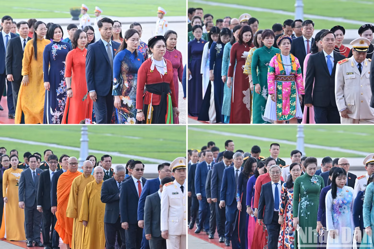 NA deputies from provinces and cities across the country also participate in the tribute ceremony prior to the opening of the 9th session of the 15th National Assembly.