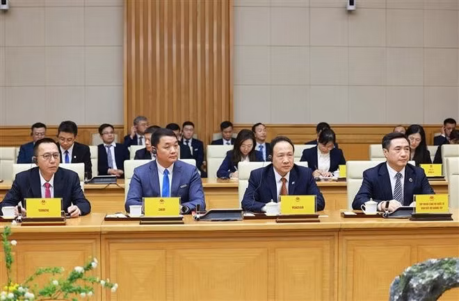 Chinese business representatives at the dialogue (Photo: NDO)