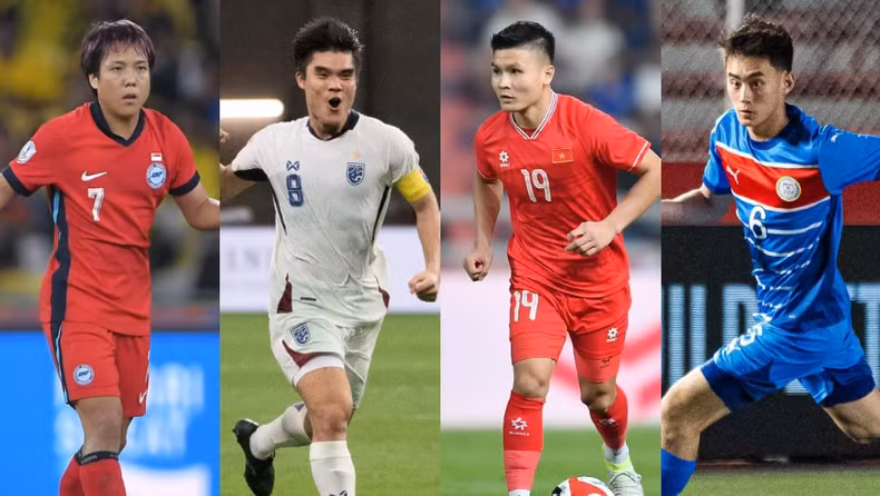 The nominees for the midfield positions in the ASEAN Cup 2024 Best XI. The nominees for the midfield positions in the ASEAN Cup 2024 Best XI.