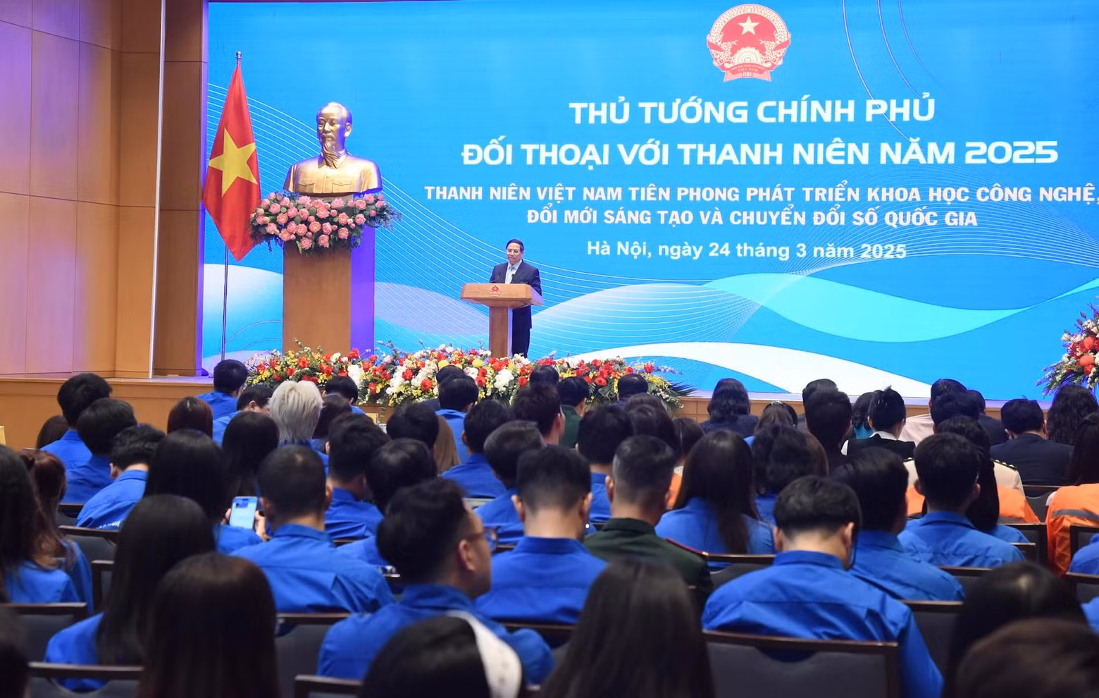 Prime Minister Pham Minh Chinh speaks at the dialogue. (Photo: NDO) Prime Minister Pham Minh Chinh speaks at the dialogue. (Photo: NDO)
