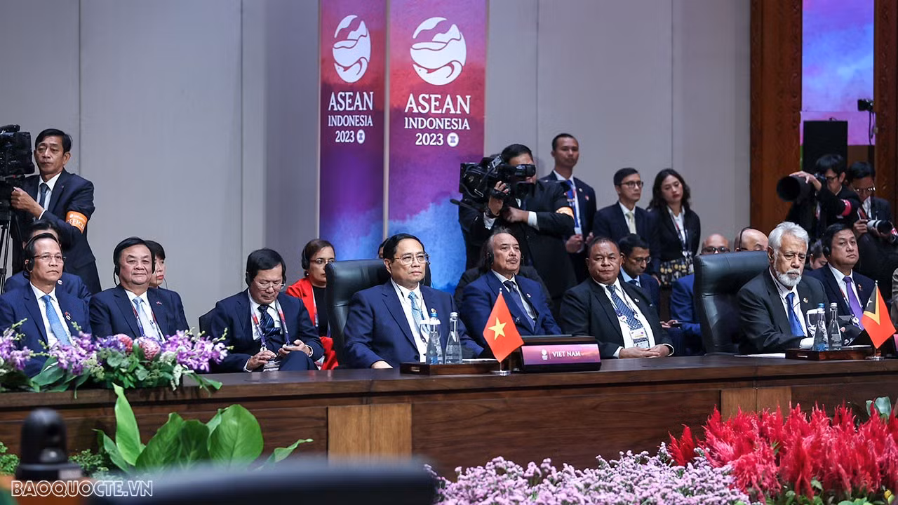 At the 13th ASEAN-United Nations Summit (Photo: baoquocte.vn) At the 13th ASEAN-United Nations Summit (Photo: baoquocte.vn)