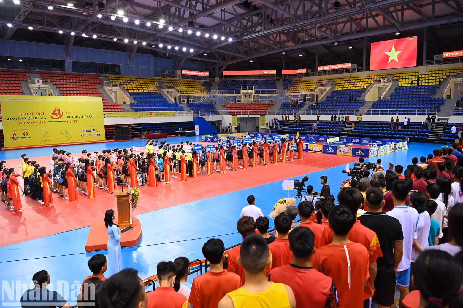 Delegates join the flag-raising ceremony. Delegates join the flag-raising ceremony.