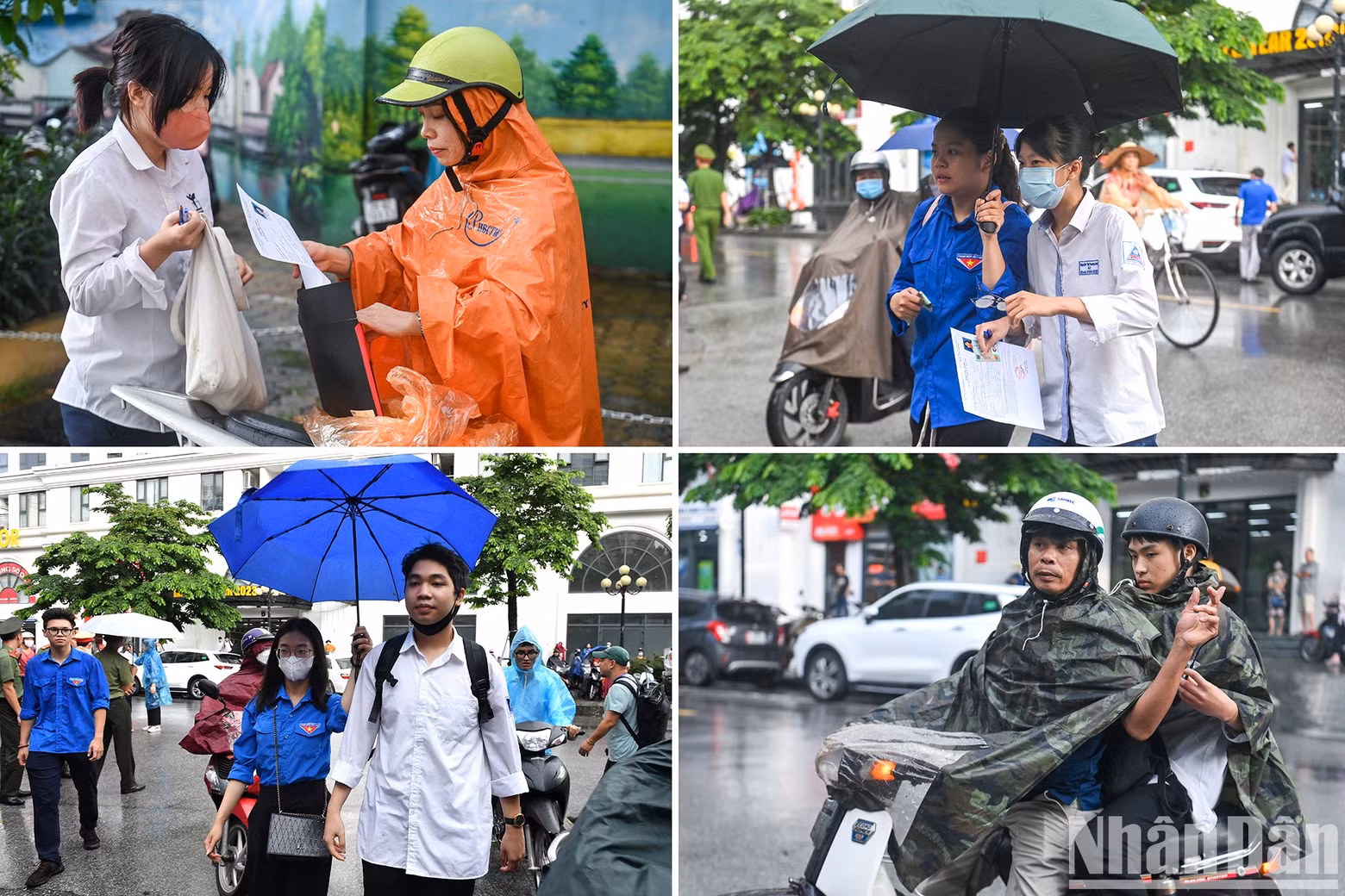 The morning on the first day of the exam had light rain, but it couldn’t discourage the candidate.