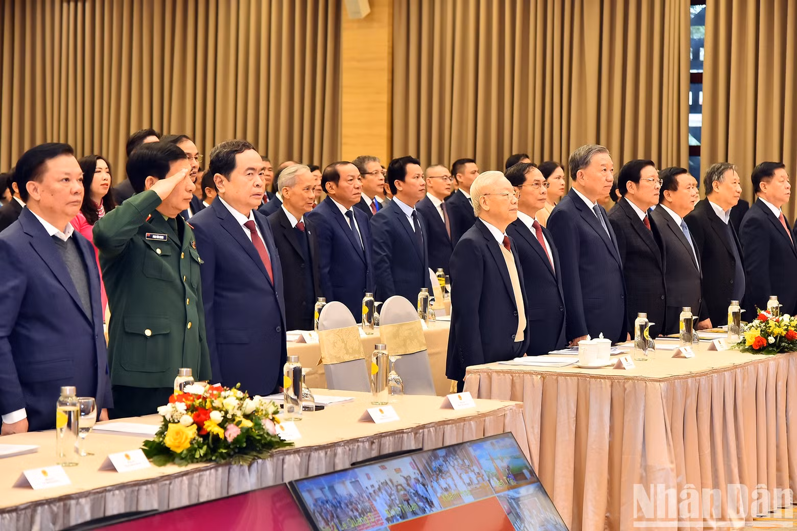 Delegates at the opening ceremony.