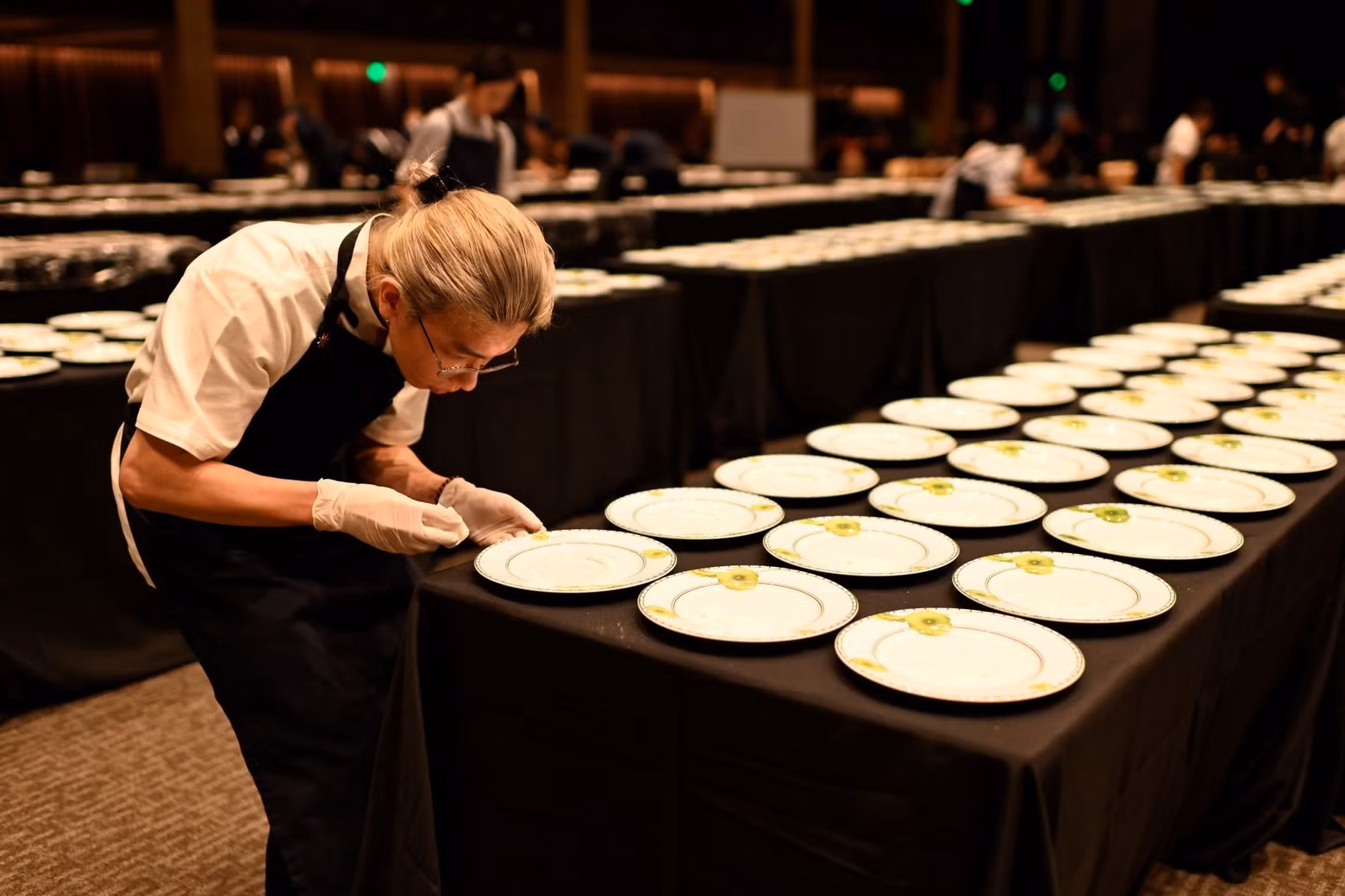 Food enthusiasts at the event were invited to try both European and Vietnamese dishes.