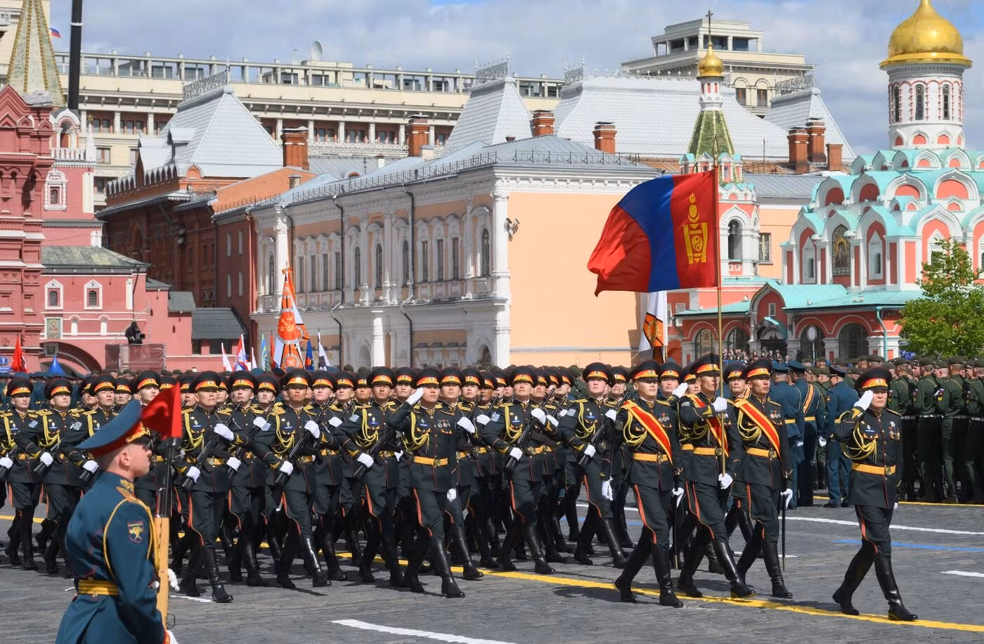 Troops from Mongolia. Troops from Mongolia.