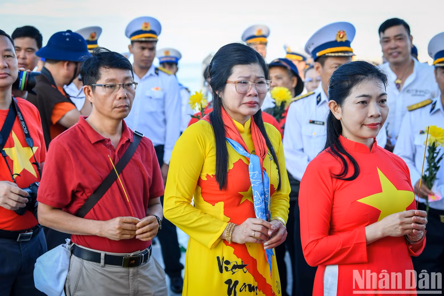 The memorial ceremony was filled with both sorrow and pride.