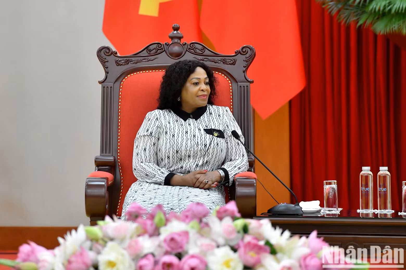 First Deputy Secretary General of South Africa’s African National Congress Nomvula Mokonyane at the meeting.