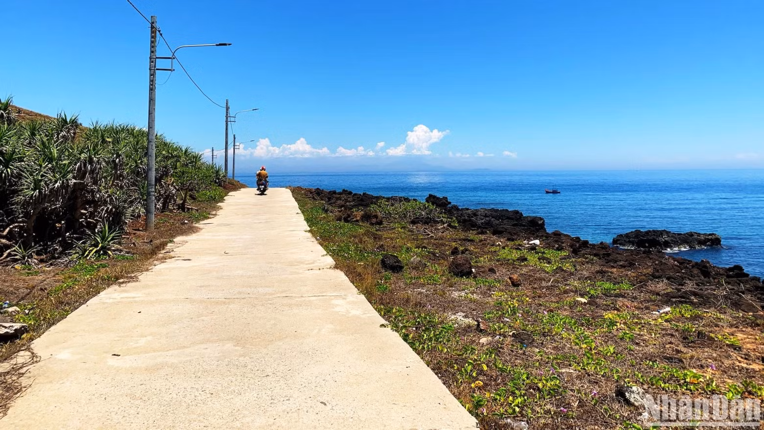 Narrow, clean, and level paths circle the island.