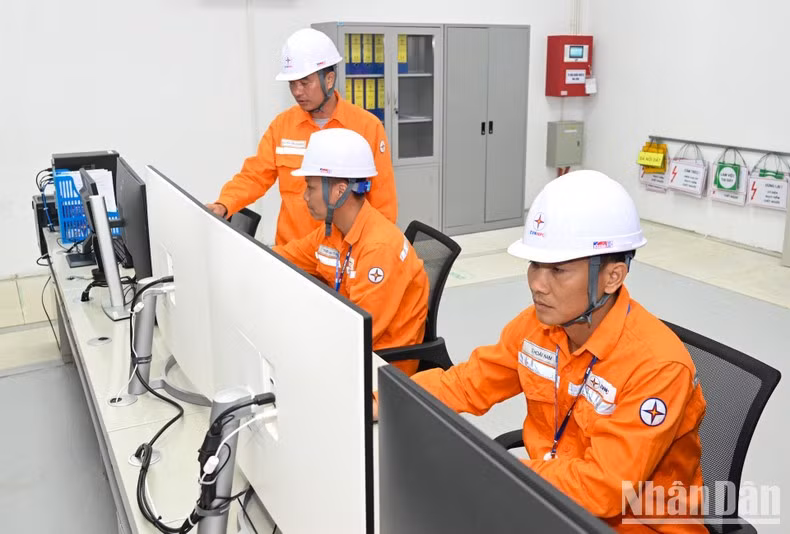The substation and transmission lines will help improve power reliability in Dinh Hoa District.