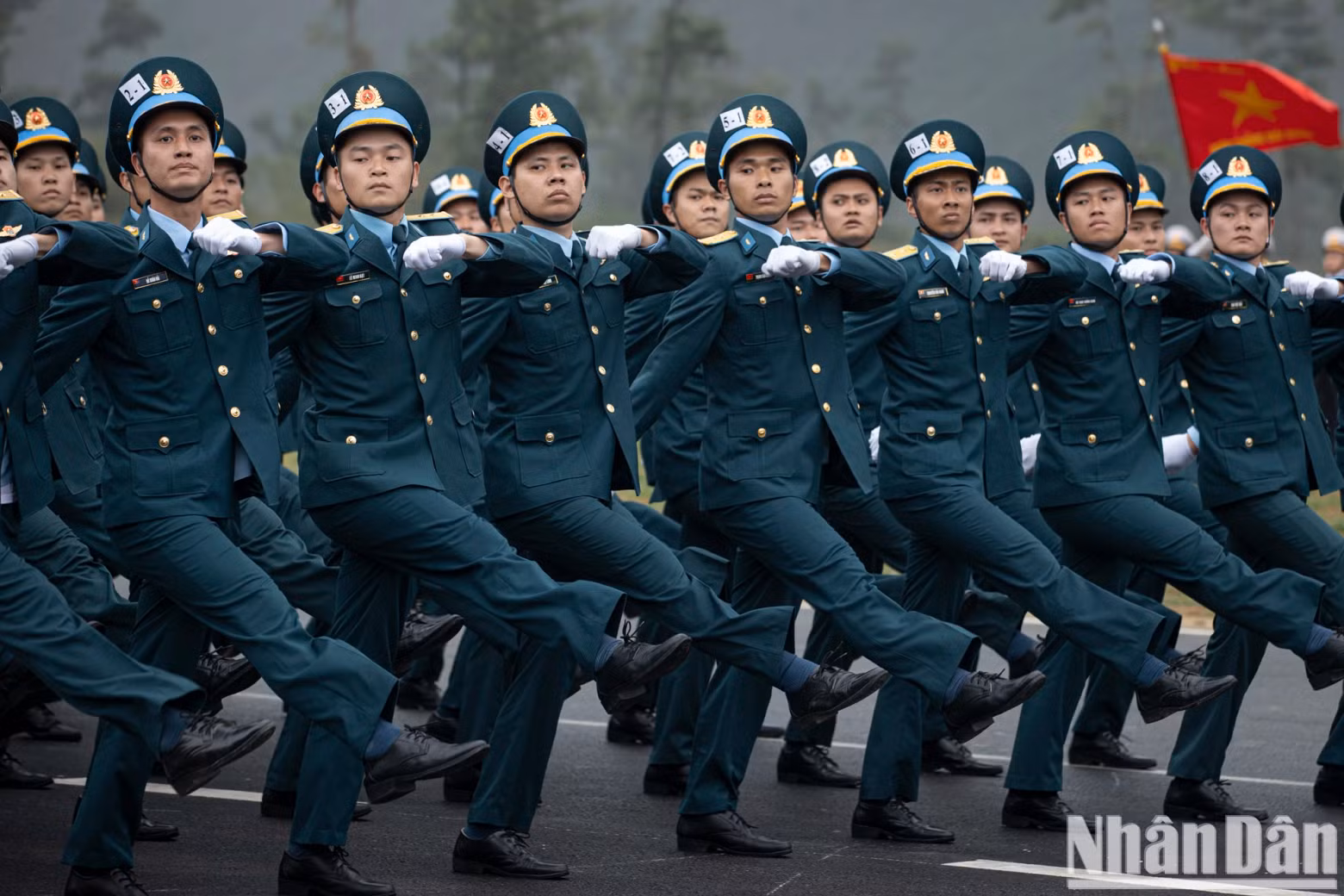 Air defence - air force officer group participating in the rehearsal.