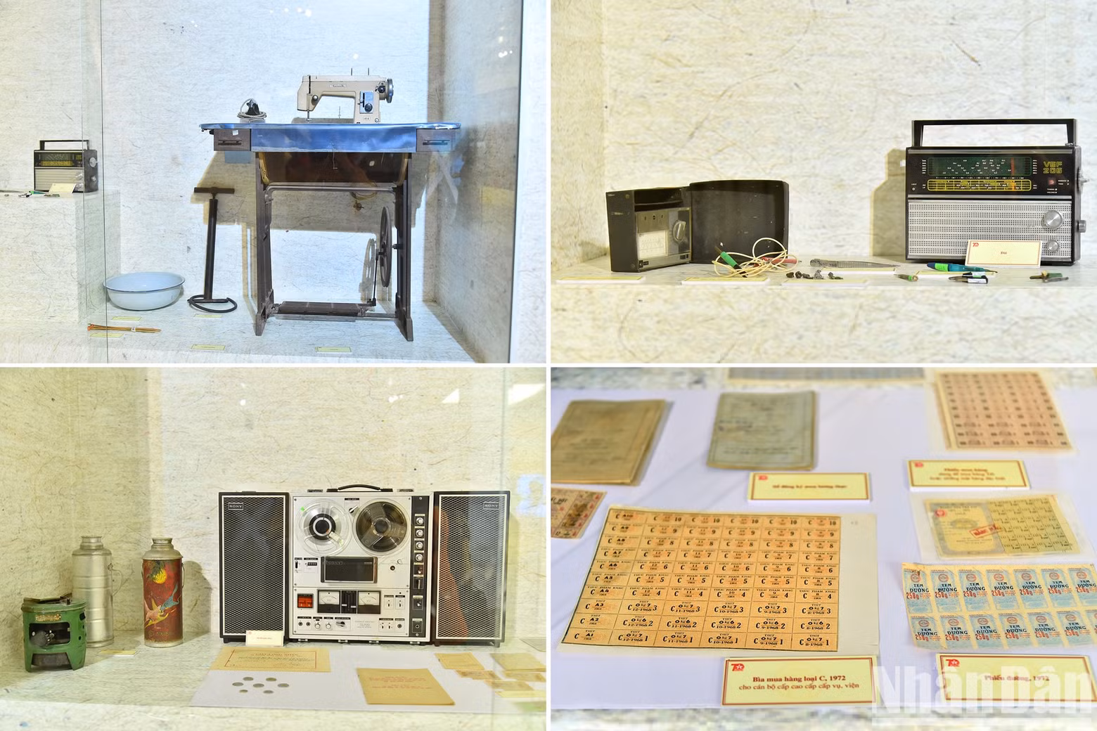 Items of Hanoians from the pre-Doi Moi period are on display at the exhibition.