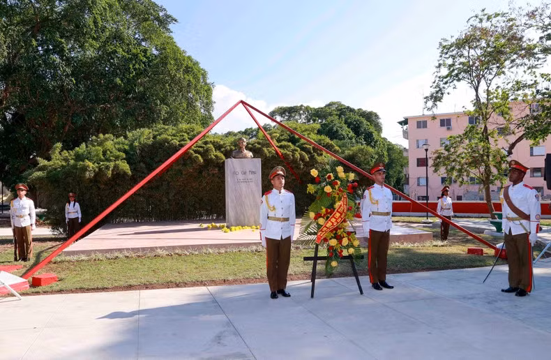 Overview of the campus of President Ho Chi Minh's monument in Havana. (Photo: VNA)