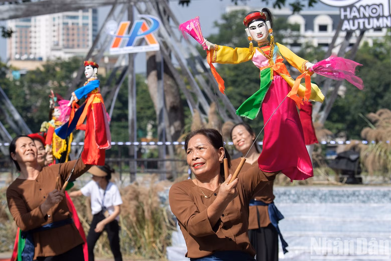 The Te Tieu Puppet parade by artists from My Duc District, Hanoi.