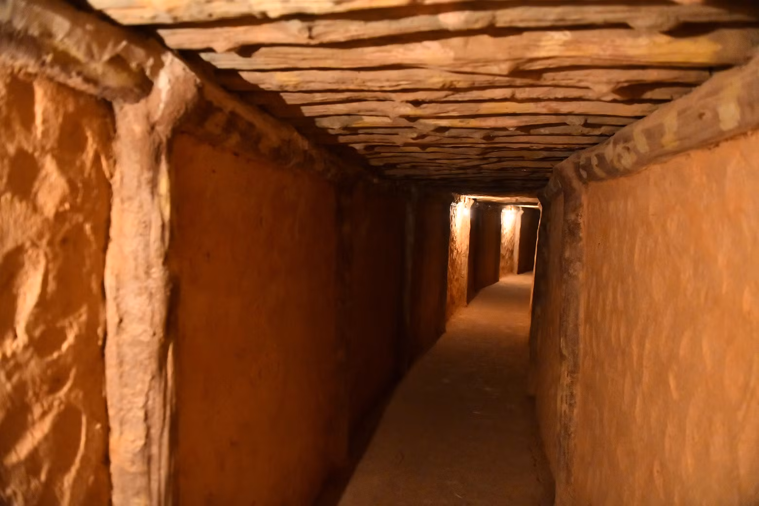 The tunnel through the mountain at the headquarters of the Dien Bien Phu Campaign.