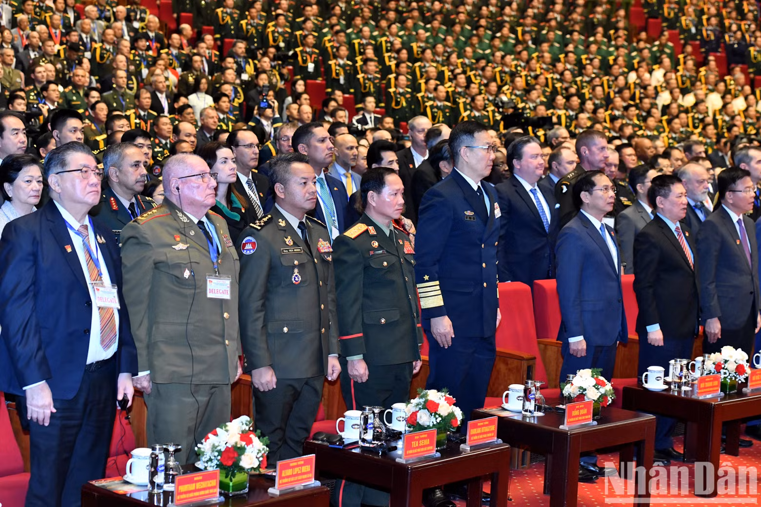 Delegates attending the ceremony.