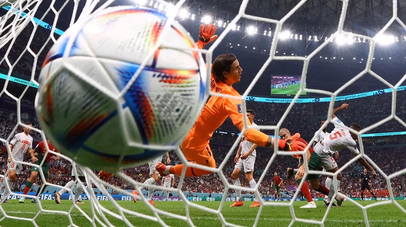 Portugal's Pepe scores their second goal. (Photo: REUTERS)