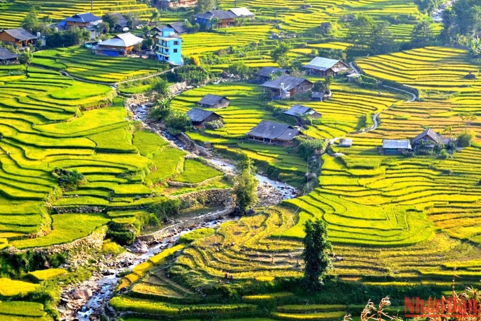 Peaceful village in the autumn sun Peaceful village in the autumn sun