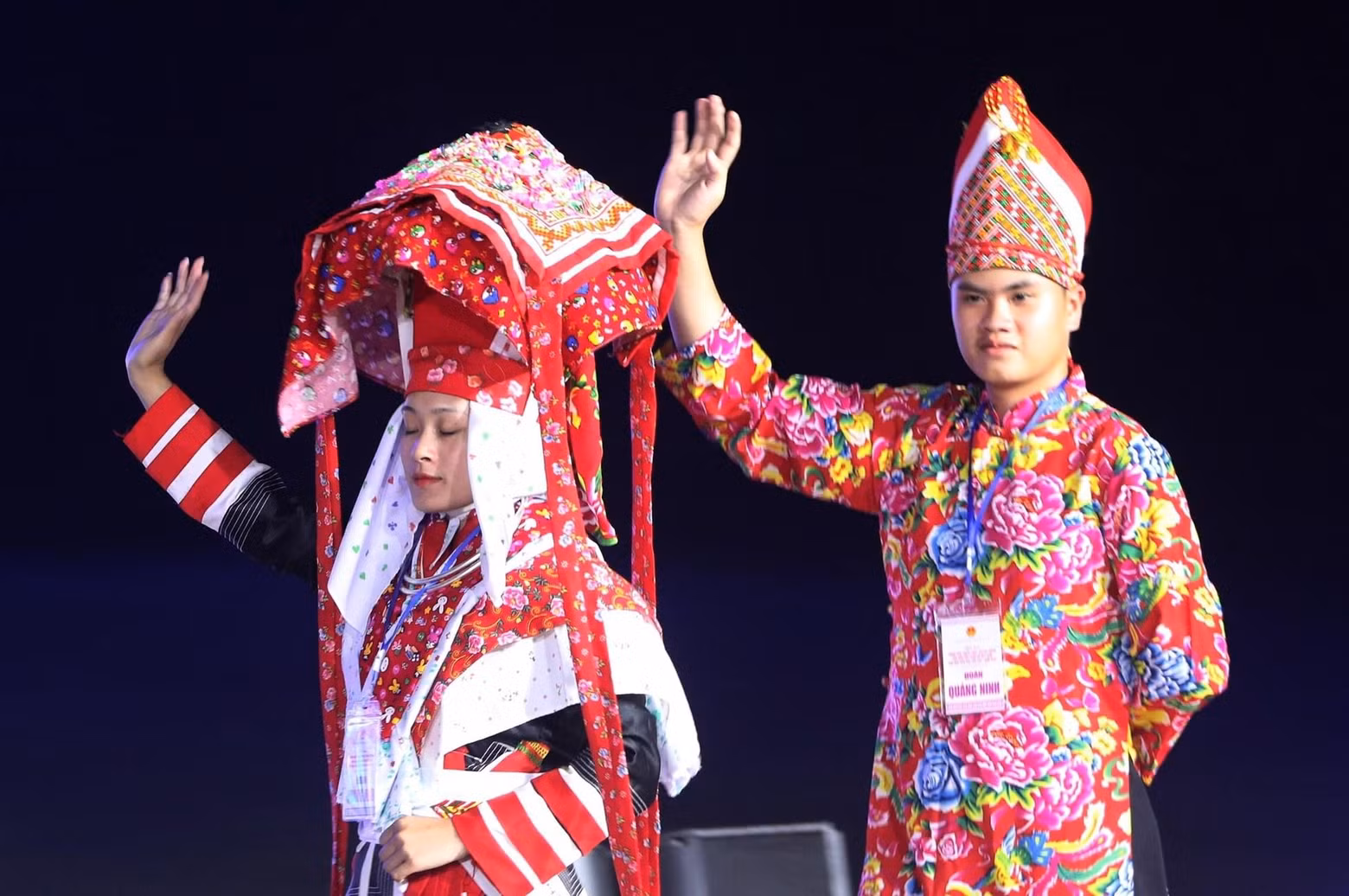 The colourful costumes
