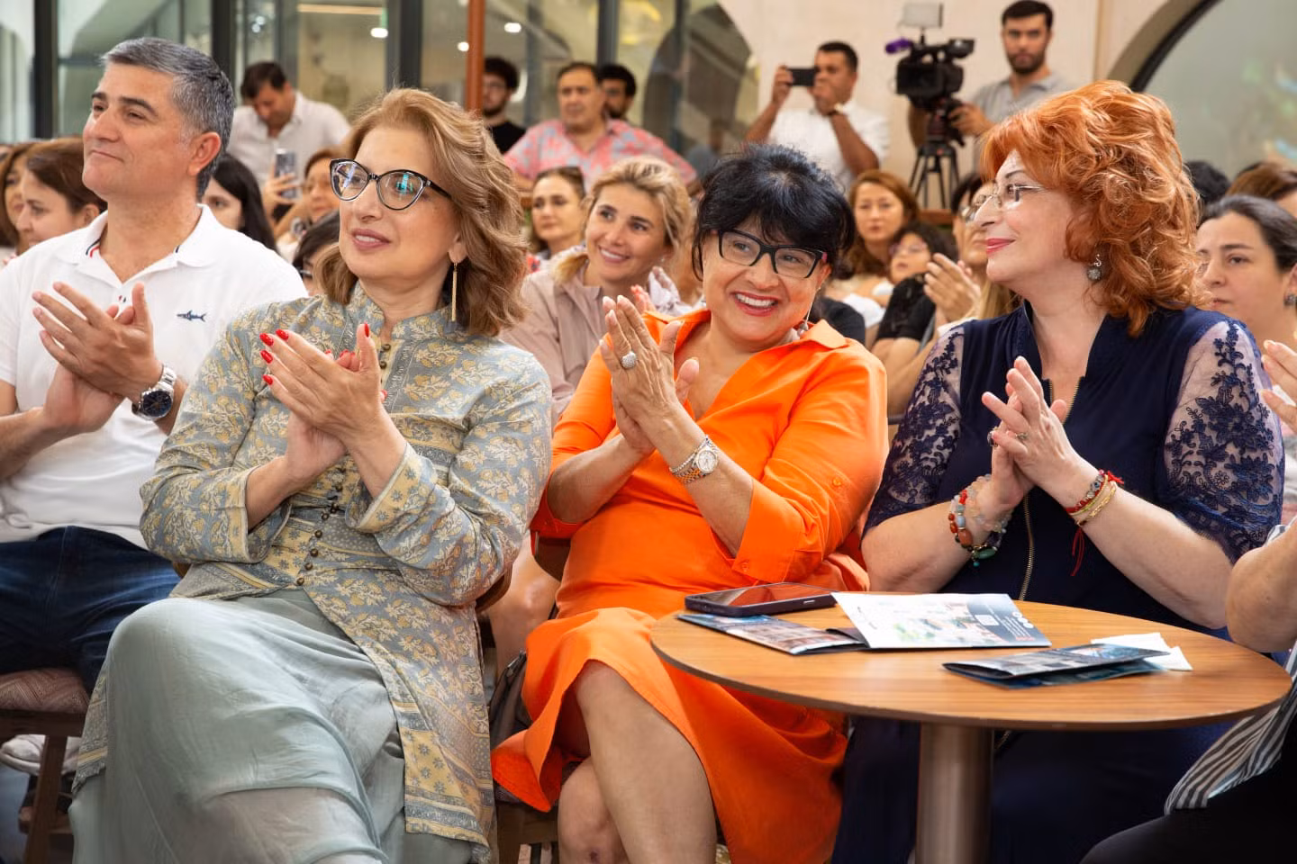 First from left: President of the International Music Council, Azerbaijan Office Nigar Akhundova.