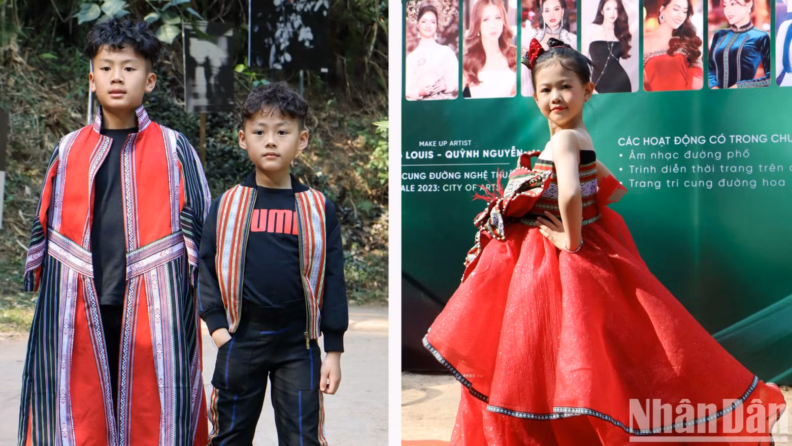 With children's clothing, K'Jona cleverly combines chiffon with mesh lace and brocade patterns.
