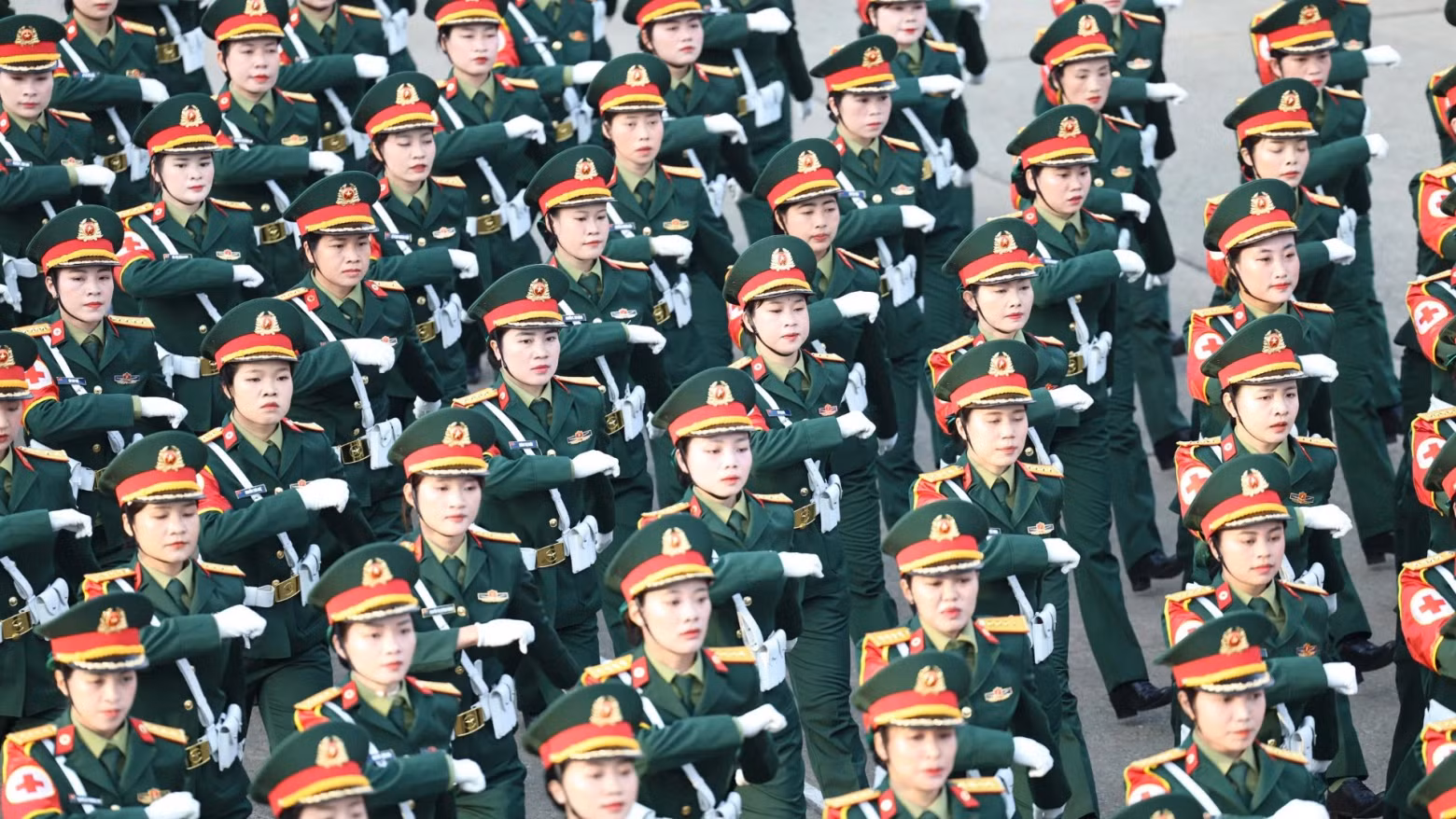 Female medical officers.