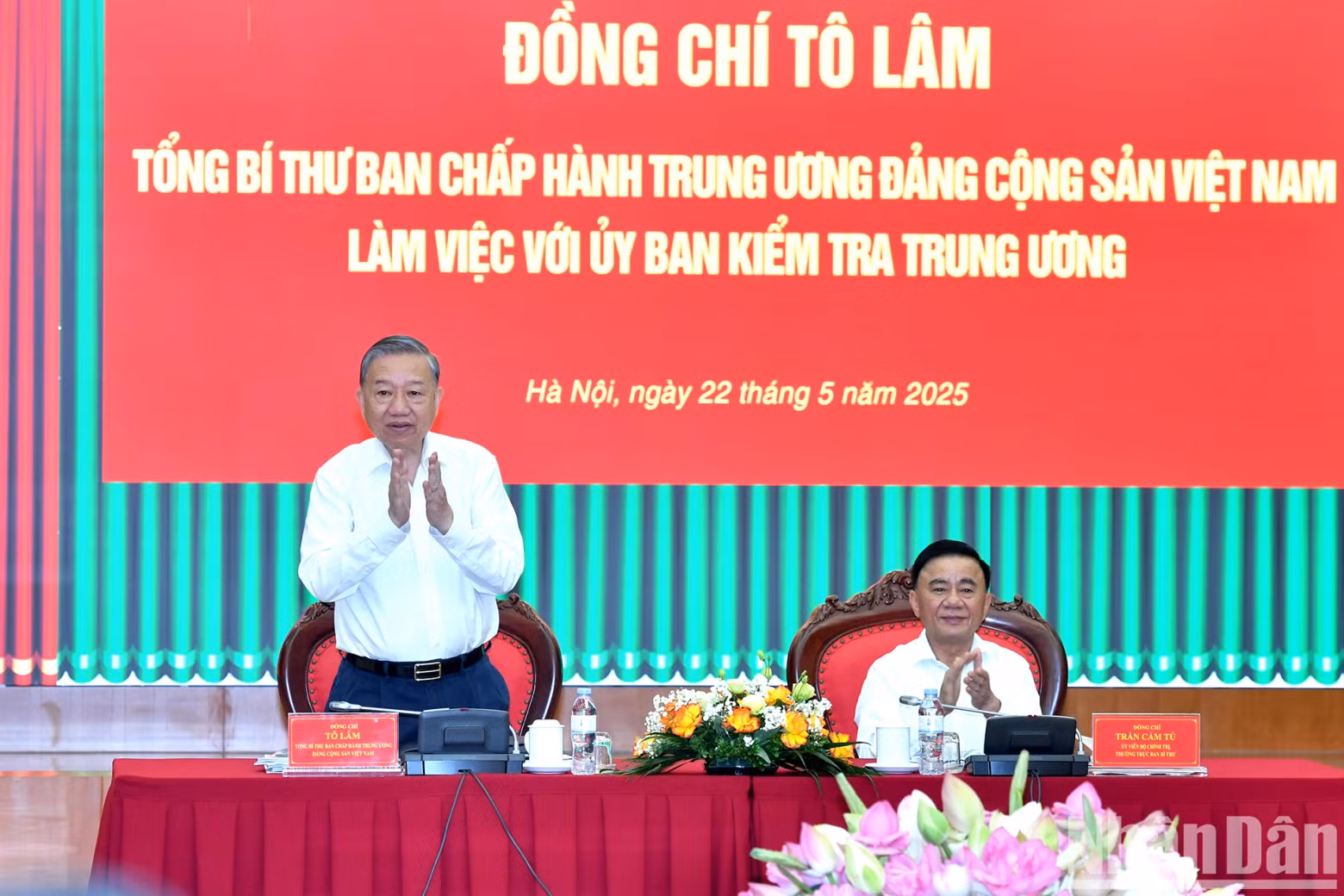 In Pictures: Party chief works with Party Central Committee’s Inspection Commission ảnh 2