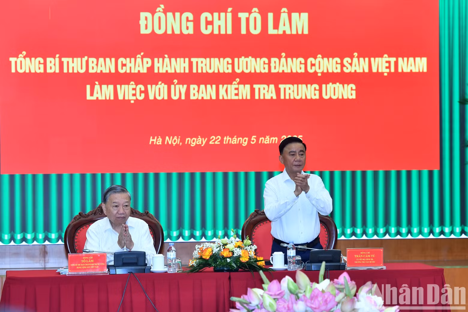 In Pictures: Party chief works with Party Central Committee’s Inspection Commission ảnh 3