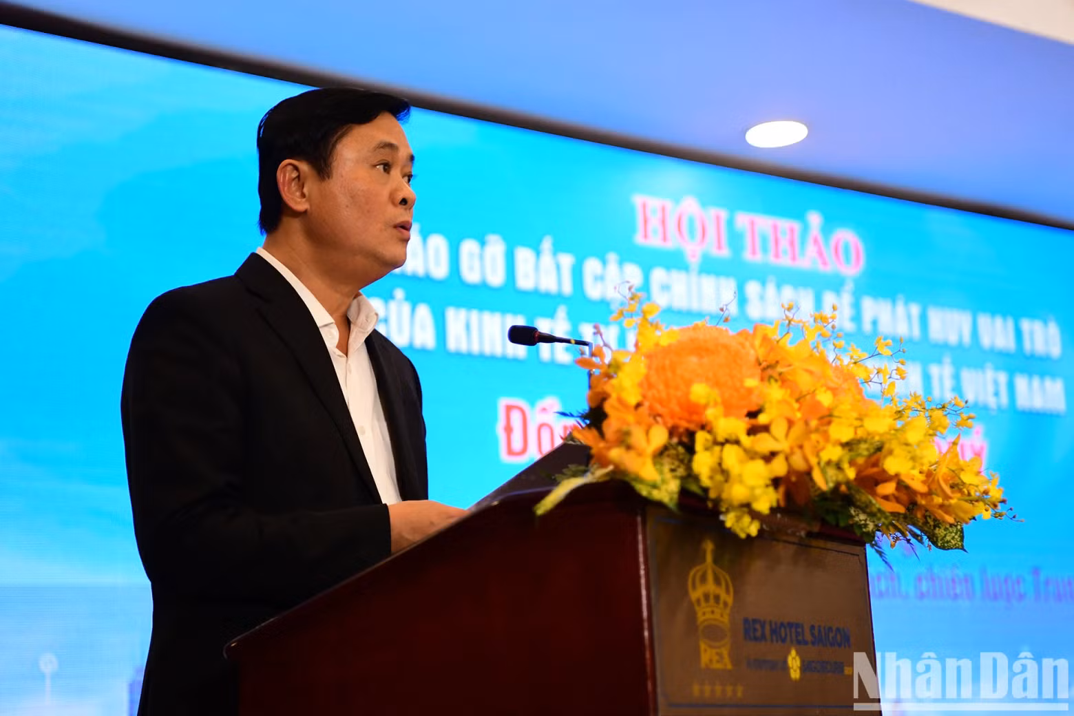 [In Pictures] Overview of workshop on removing policy shortcomings to promote role of private economy in Vietnam ảnh 4