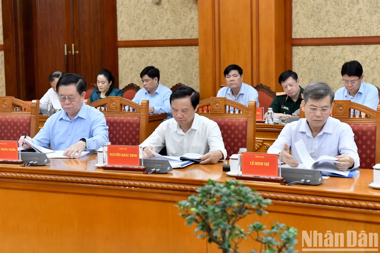 Delegates attending the meeting.