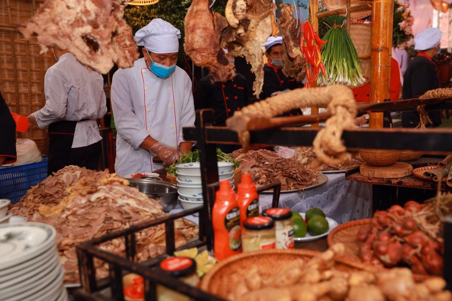 A pho stall at the event.