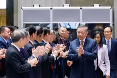 General Secretary of the Communist Party of Viet Nam Central Committee and President To Lam arrives to deliver a policy speech at the Parliament of Canada in Ottawa. (Photo: VNA)