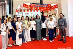 Vietnamese enterprises showcase products at the Viet Nam Pavilion during the Foodist Istanbul 2026 fair. (Photo: Vietrade)