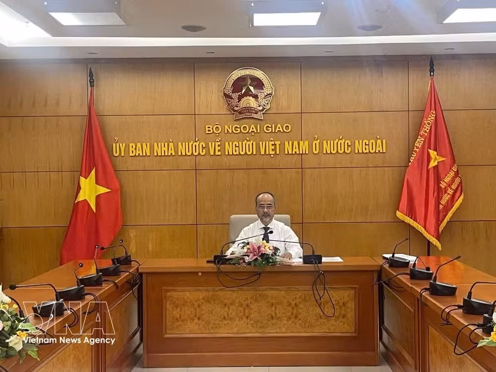 Chairman of the State Committee for Overseas Vietnamese Nguyen Trung Kien (Photo: VNA)