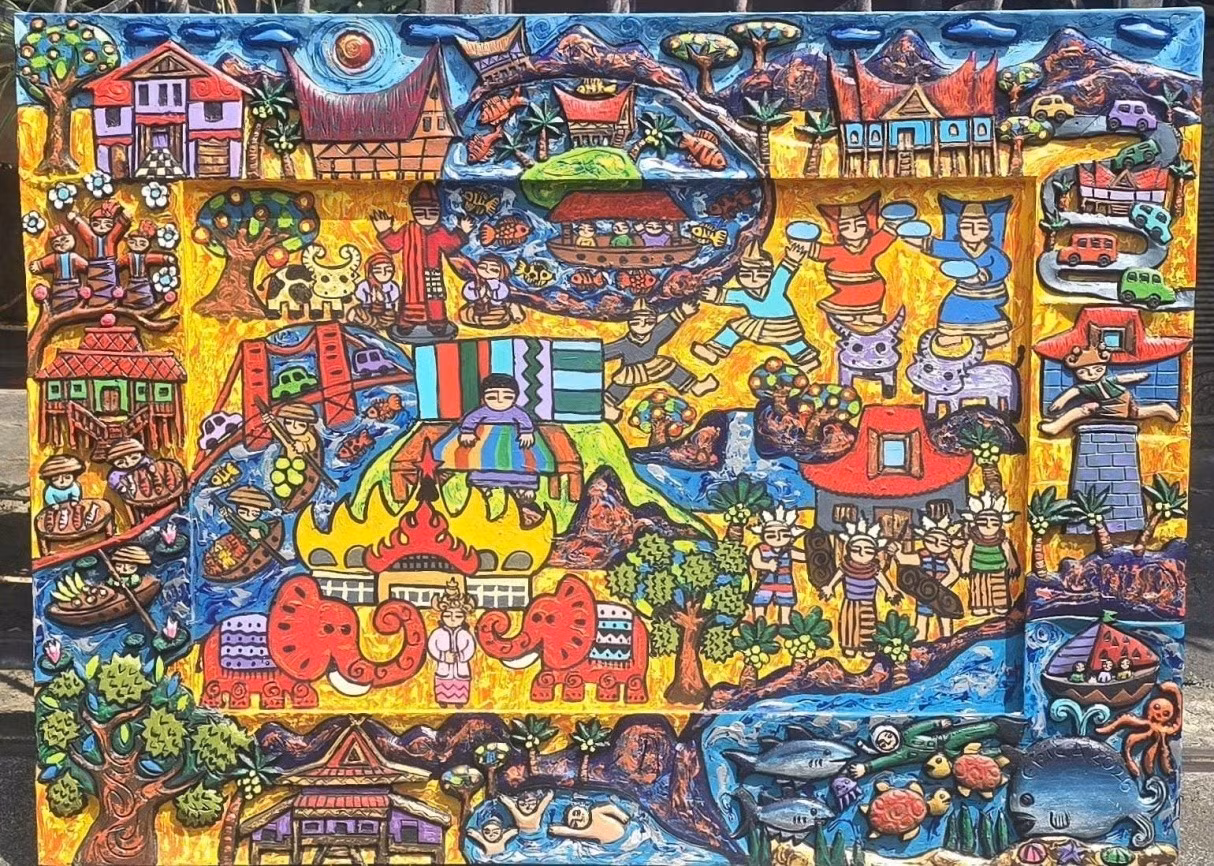 An artwork by an Indonesian artist.
