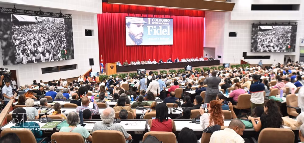 An overview of the first international seminar on the theme "Fidel: Legacy and Future" (Photo: VNA)