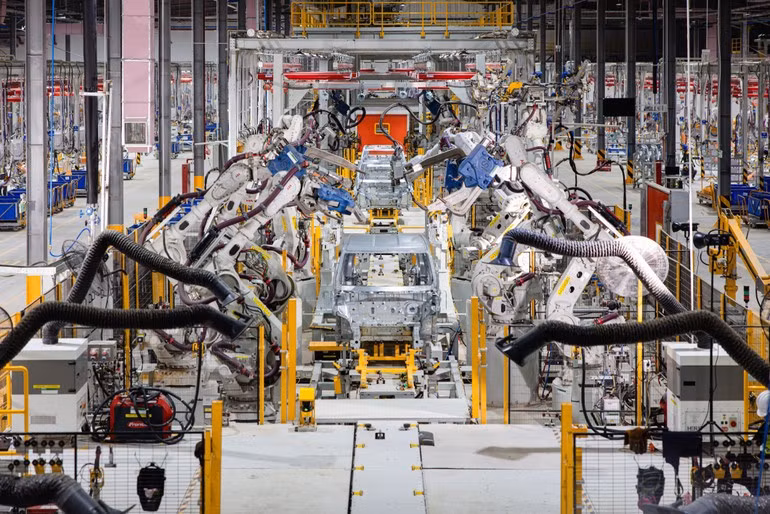 VinFast Ha Tinh has been equipped with one of the most advanced production lines in Southeast Asia.