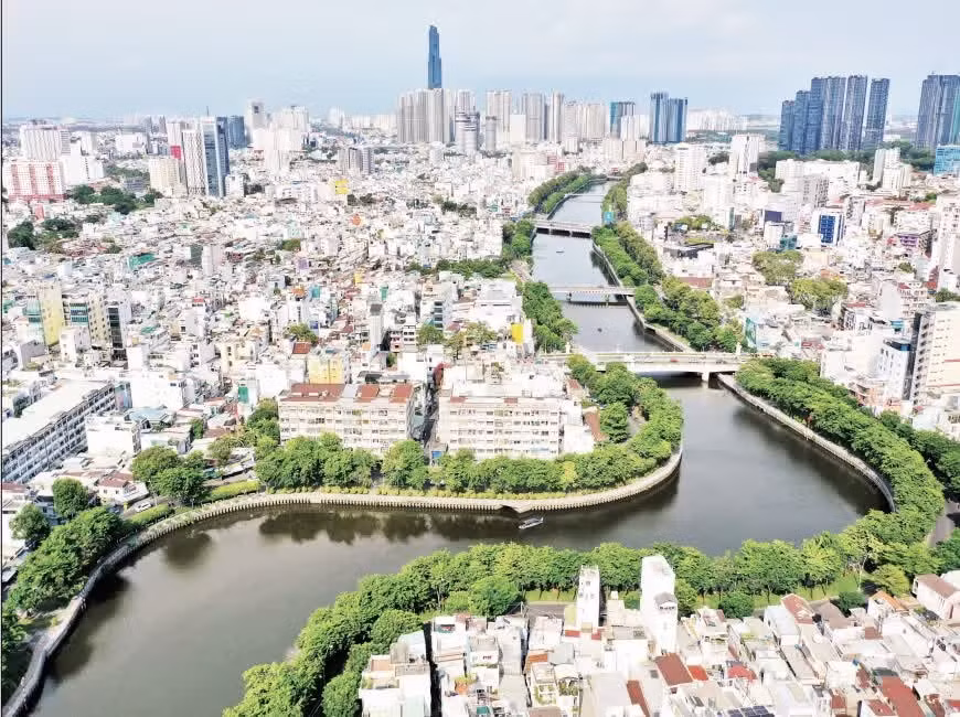 Ho Chi Minh City seen from above. (Photo: The Dai)