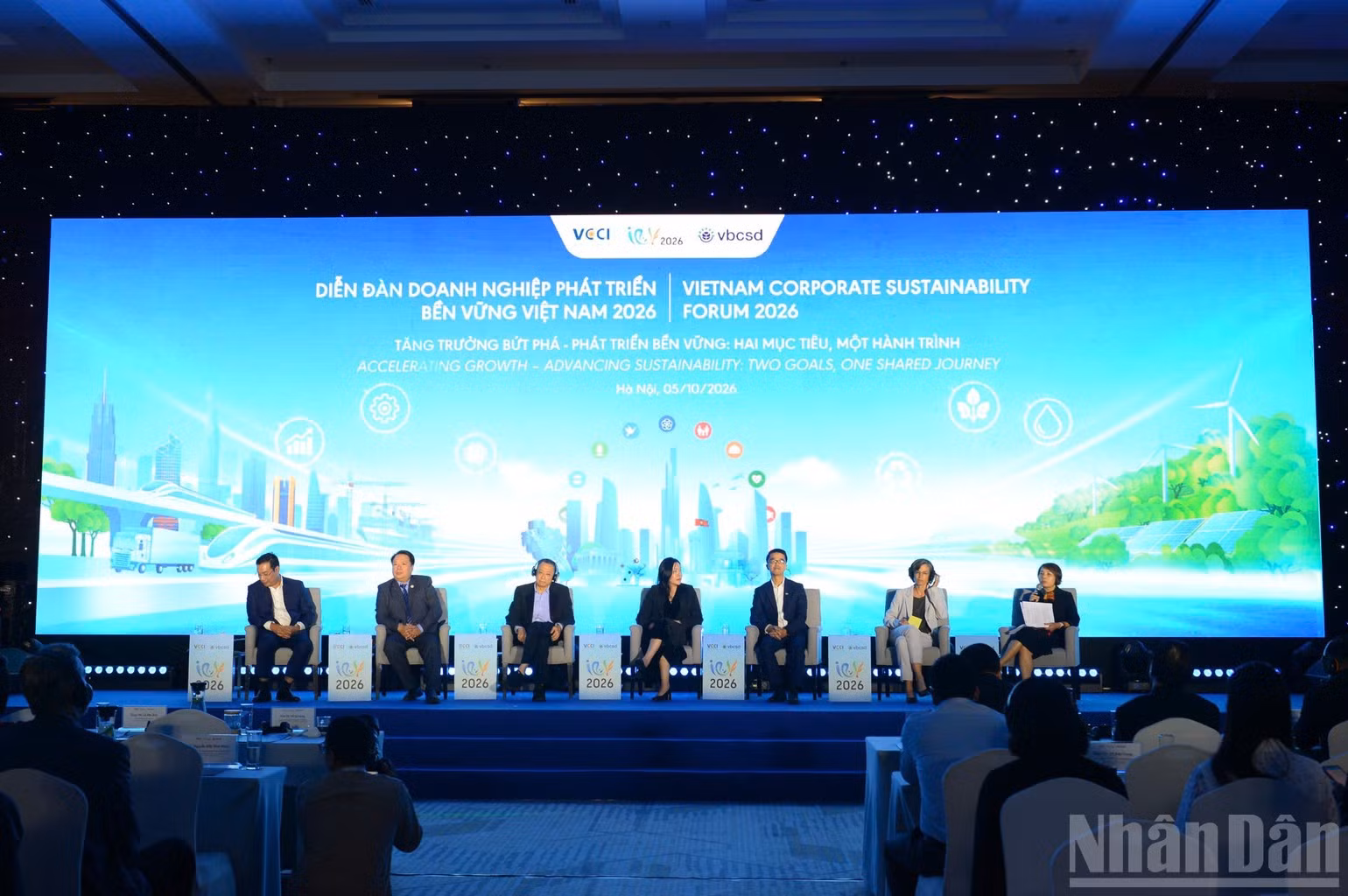 Dr Le Hung Cuong, CEO of FPT Digital under FPT Corporation, at the Viet Nam Corporate Sustainability Forum 2026. (Photo: KIM DUNG)