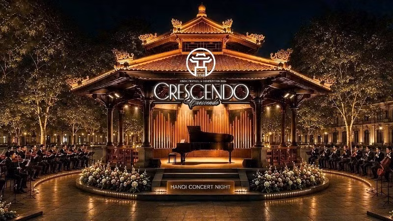 The public space near by Hoan Kiem lake will serve as the venue for the symphony concert.