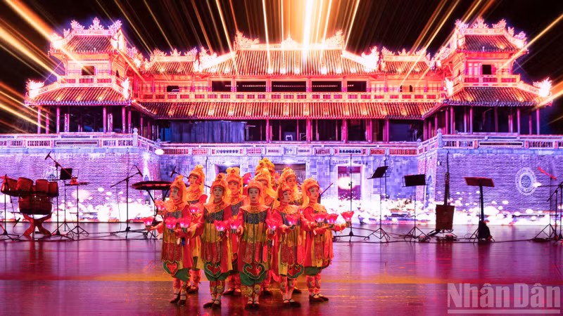 A singing and dancing performance at the art programme “Colours of Culture”.