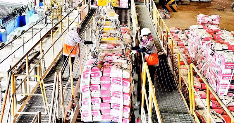 Cement production line at INSEE Company.
