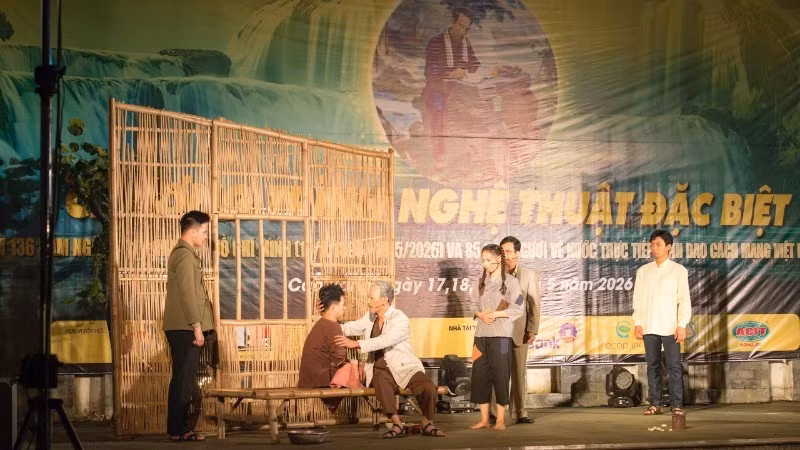 The highlight of the programme was the short play about President Ho Chi Minh.