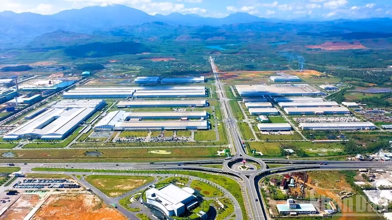 An overview of the Thaco Chu Lai Industrial Zone in Nui Thanh Commune, Da Nang City. (Photo: NDO)