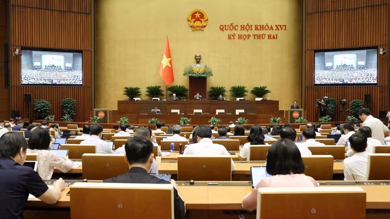 The 16th National Assembly's plenary sitting during its second session in Ha Noi. (Photo: NDO)